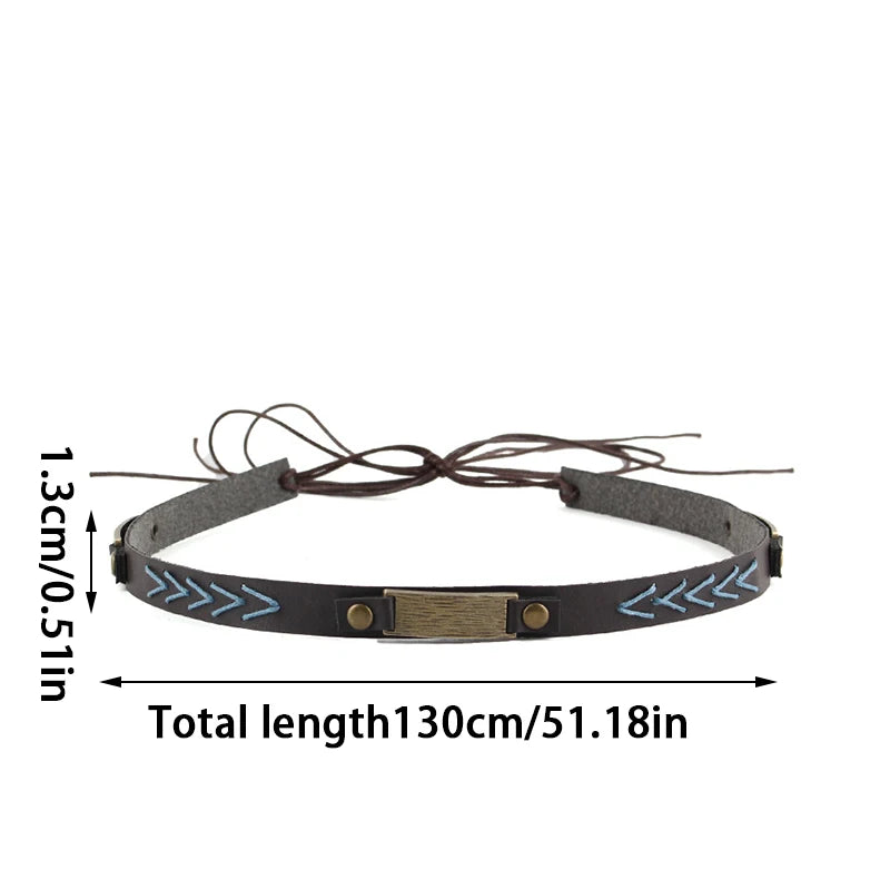 Hat Accessories Ethnic Style Hat Decorative Ribbon Rope DIY Cowboy Hat Lace-up Headband Men's Women's Hat Bands Fashion Decor