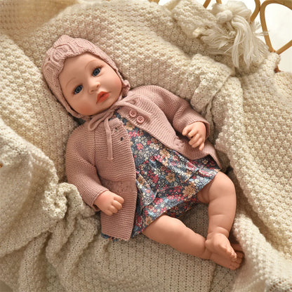 Dolls Clothes for 45cm Baby Dolls DIY Doll Accessories for 45cm Dolls Sweater Jumpsuite Clothes for Reborn Baby Dolls