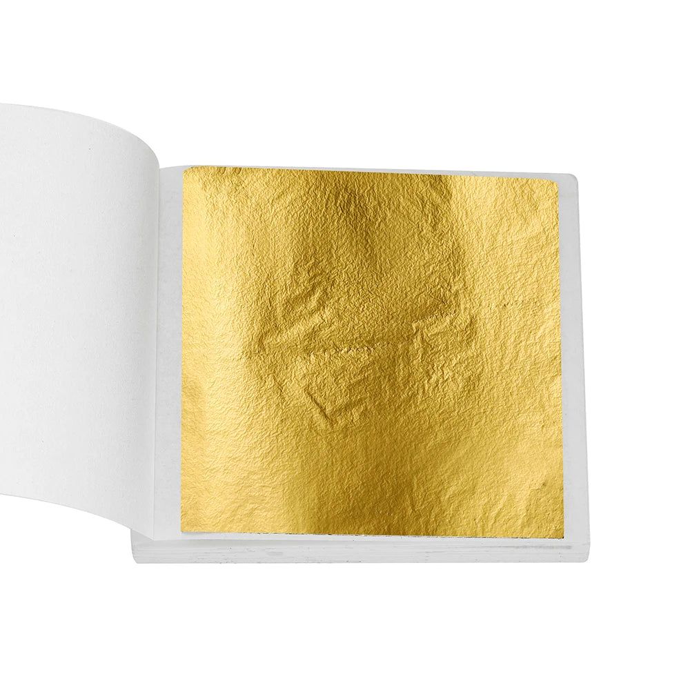 100-200sheets Imitation Gold Foil Paper Leaf Gilding DIY Epoxy Resin Mold Jewelry Making Filling Decorate Resin Crafts Tool -