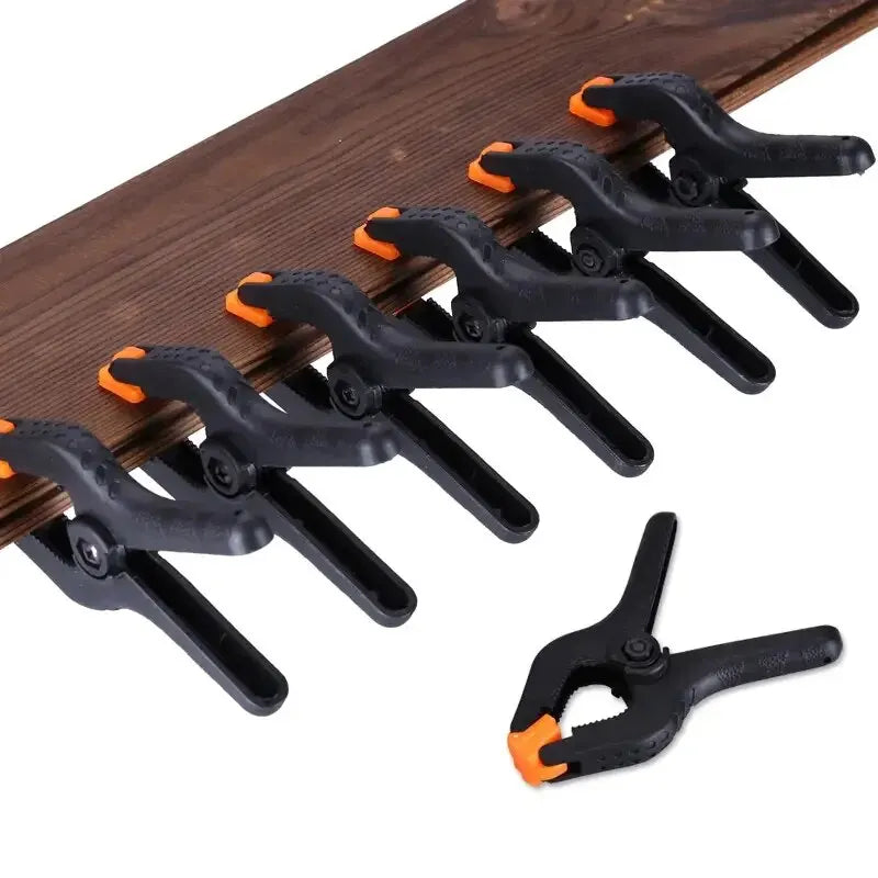 6pcs 3inch Spring Clamps Heavy Duty Plastic For Background Muslin Canvas Paper Chromakey Screen Clip Photo Studio Carpenter T