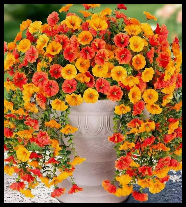 Artificial Flowers Vine Morning Glory Wedding Wreath Home Room Valentine's Decor Outdoor Yard Pretty Hanging Arch DIY Gift Pr