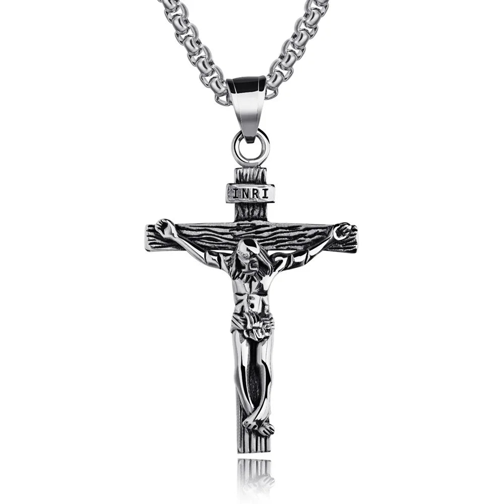 Premium Cross Necklace for Women 18k Gold Plated Trendy Gold Cross Pendant Chain for Girls Crucifix Necklace for Women Girls 