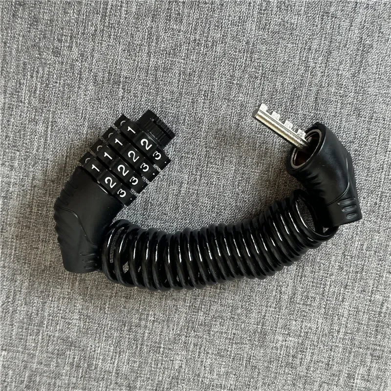 Durable Classic Helmet Lock Chain 4 Digit Password Combination Portable Scooter Bike Motorcycle Anti-theft Cable Lock