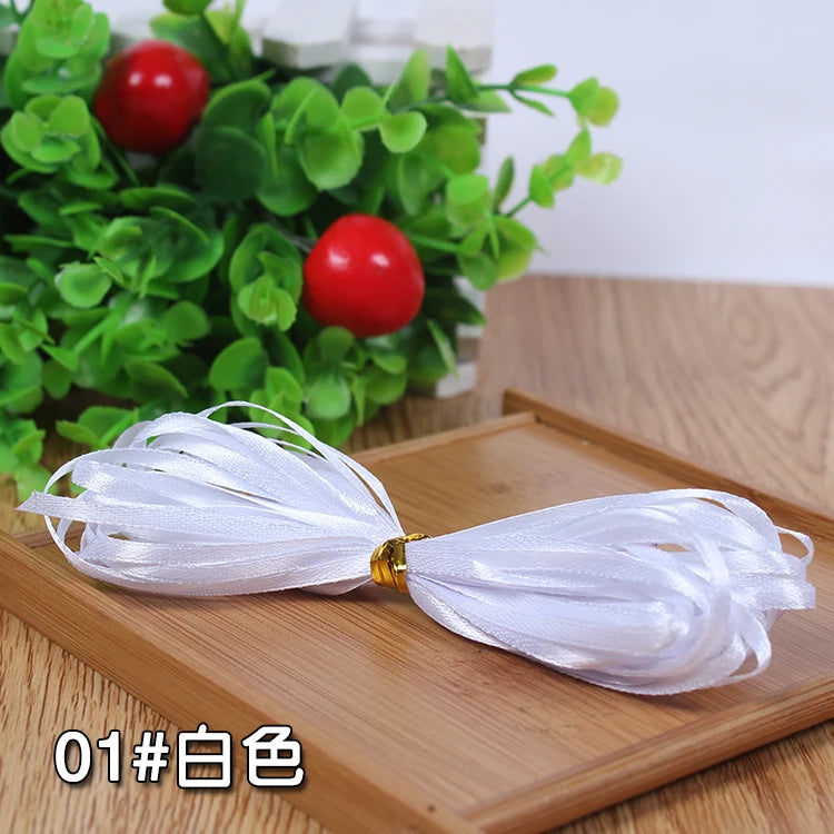 New (10meters/lot) 3mm Satin Ribbons For Craft Sewing Fabric Christmas Wedding Supplies Party Decoration Gift Wrap DIY Handma