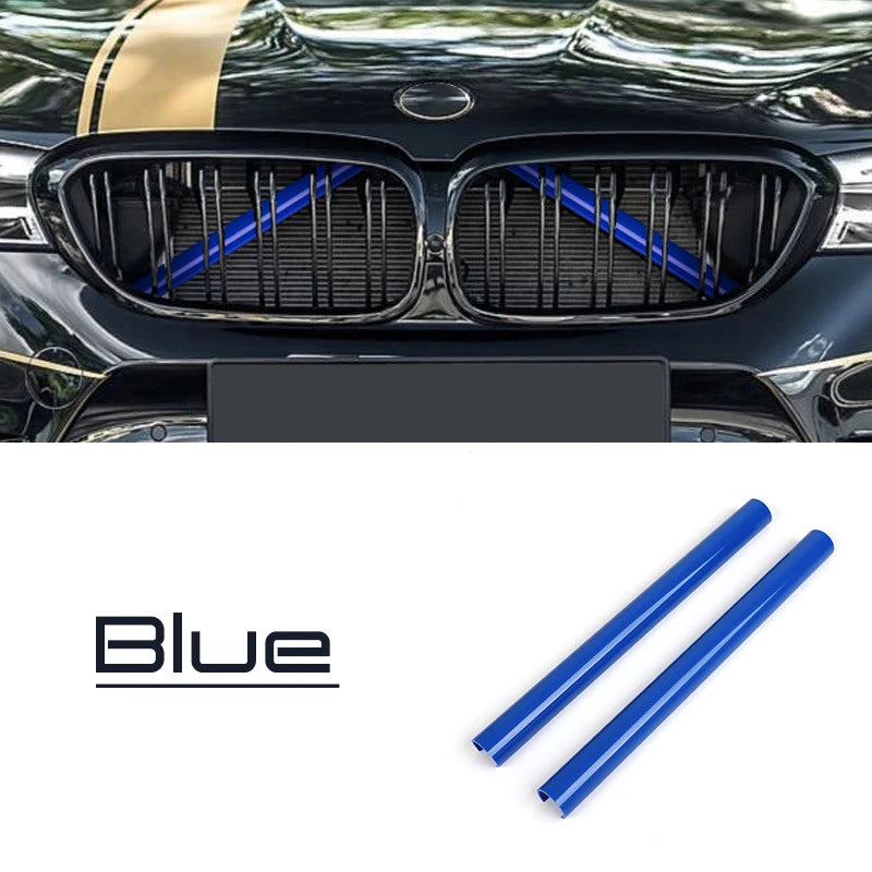 A Pair Car Front Grille Trim Strips For BMW F30 F31 F32 F33 F34 F36 F20 F21 F22 F23 G29 Car Sport Styling Decoration Accessor
