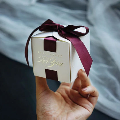 New Wedding Favors Gift Box Souvenirs Gift Box With Ribbon Candy Boxes For Christening Baby Shower Birthday Event Party Suppl