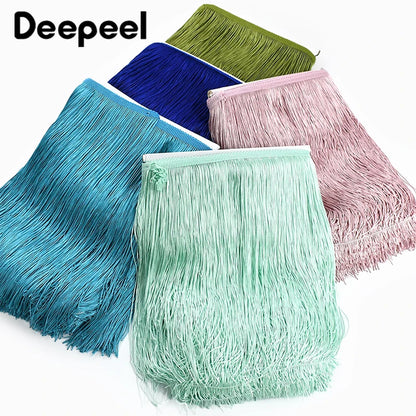 2/5/10M 30cm Long Fringe Tassels Lace Trim Dress Sewing Fringes for Curtain Tassel Decorative Trimming Stitching DIY Accessor