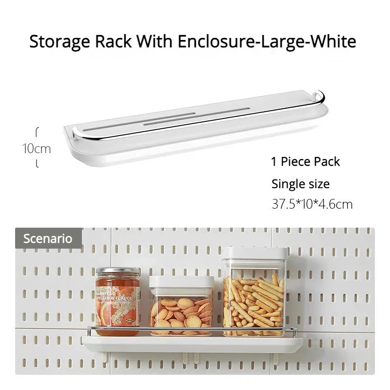 Diy Organizer Pegboard Accessories Pegboard Wall Organizer Panel Shelves For Gamer Room,bathroom,tool house,kitchen Storage R