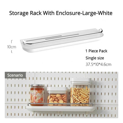 Diy Organizer Pegboard Accessories Pegboard Wall Organizer Panel Shelves For Gamer Room,bathroom,tool house,kitchen Storage R