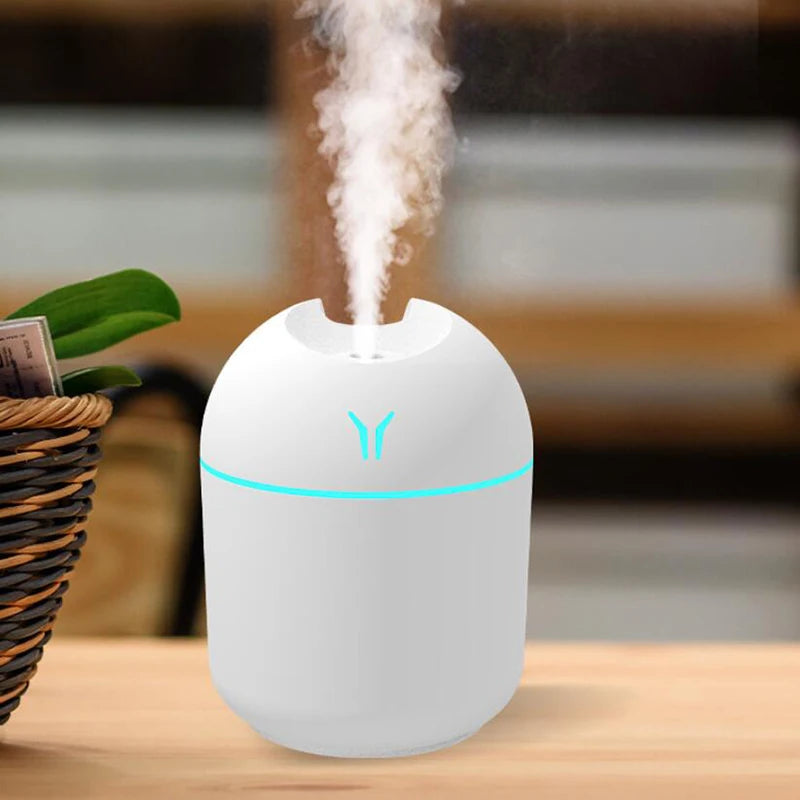 250ML USB Mini Air Humidifier Aroma Essential Oil Diffuser For Home Car Ultrasonic Mute Mist Maker Diffuser with LED Color La