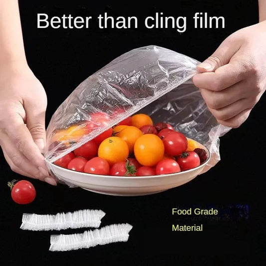 Reusable Disposable Food Cover Plastic Wrap Durable Elastic Food Lids for Bowls Elastic Plate Covers For Kitchen Food Saver B