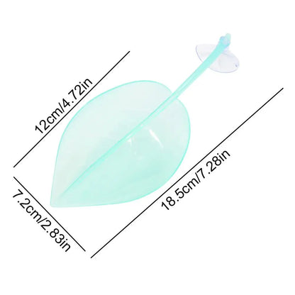 Frog Habitat Leaf Suction Cup Reptile Basking Area Resting Terrace Suction Cups Tank Accessories simulated leaves For Geckos 