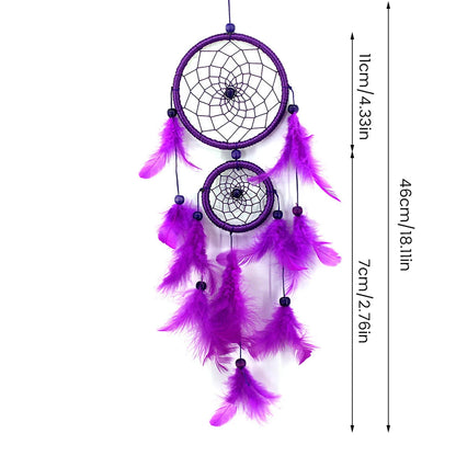 Macrame Dream Catcher Bohemian Leaf Wall Hanging Nordic Decor Boho Tapestry Ornaments for Home Living Room Kids Room Decorati