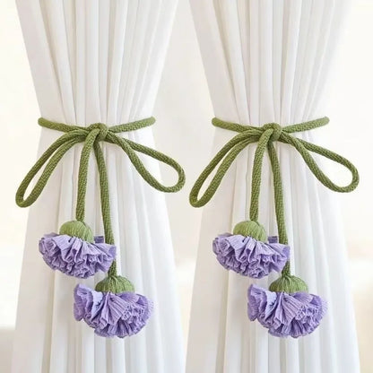 Creative Fashion Tulip Curtain Straps Adjustable Elegant Curtain Tieback Beautifully Curtains Tie Rope Homestay