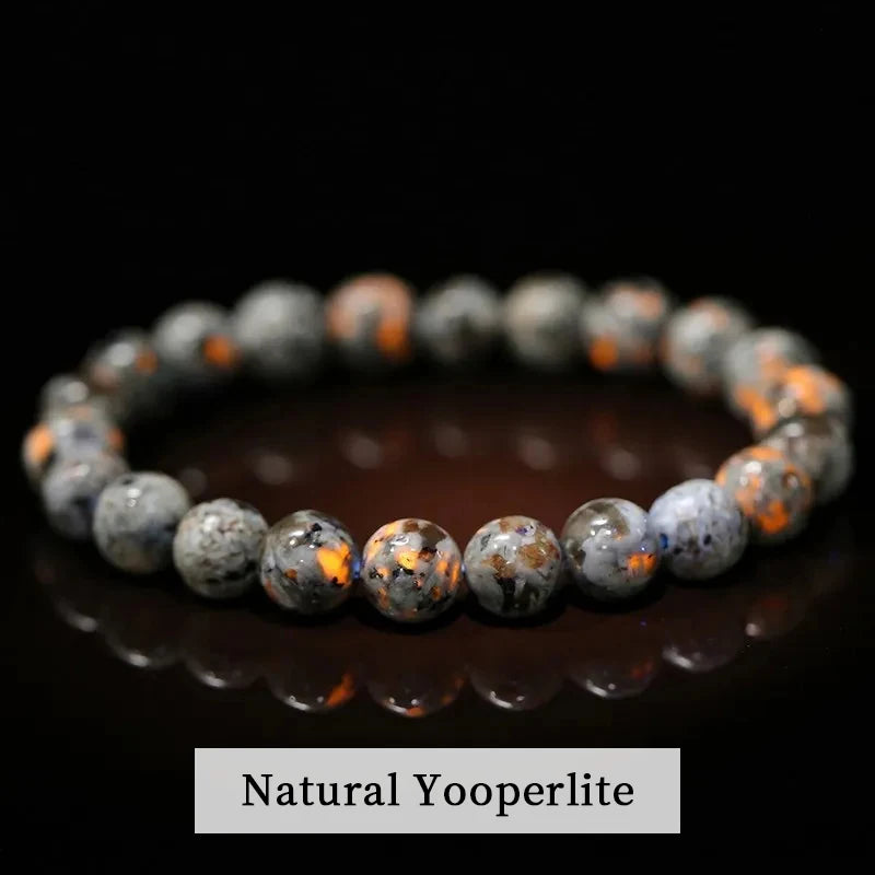 JD Natural Stone Beads Bracelet Amethyst Tiger Eye Crystal Quartz Agate Gem Beads Bangles Women Men Reiki Healling Jewelry Gi