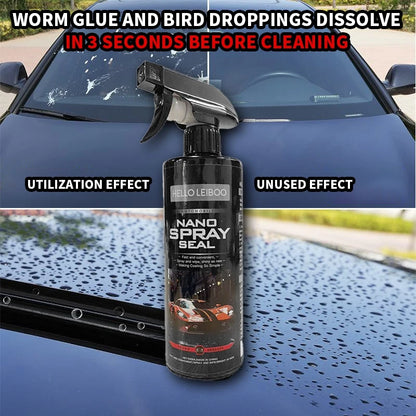 LEIBOO 10H Car Coating 500ML Nano Liquid Glass Plated Crystal Hydrophobic Waterproof Polishing Paint Hardness Car Polish Wax