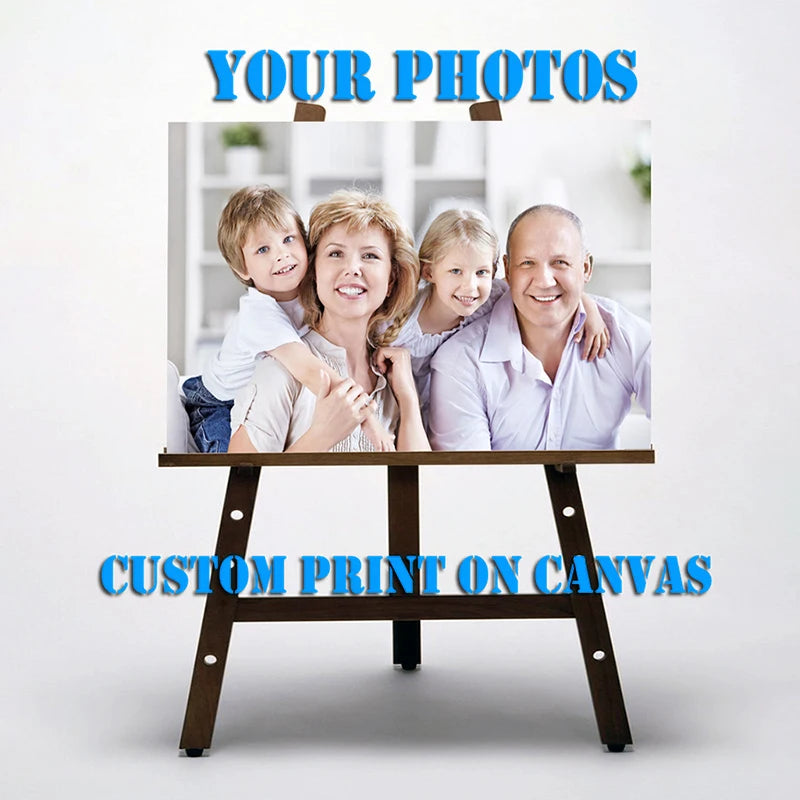 Custom Print Canvas Painting By Your Photo Canvas Poster Personal Gift Customize Figure Animal Pets Pictures Home Decor Print