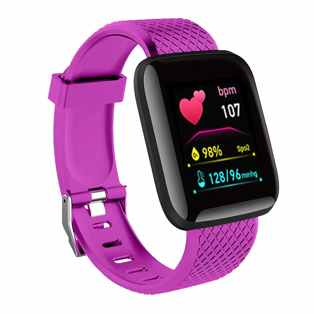 Multifunctional Smart Watch Men Women Bluetooth Connected Phone Music Player - 116Plus Purple