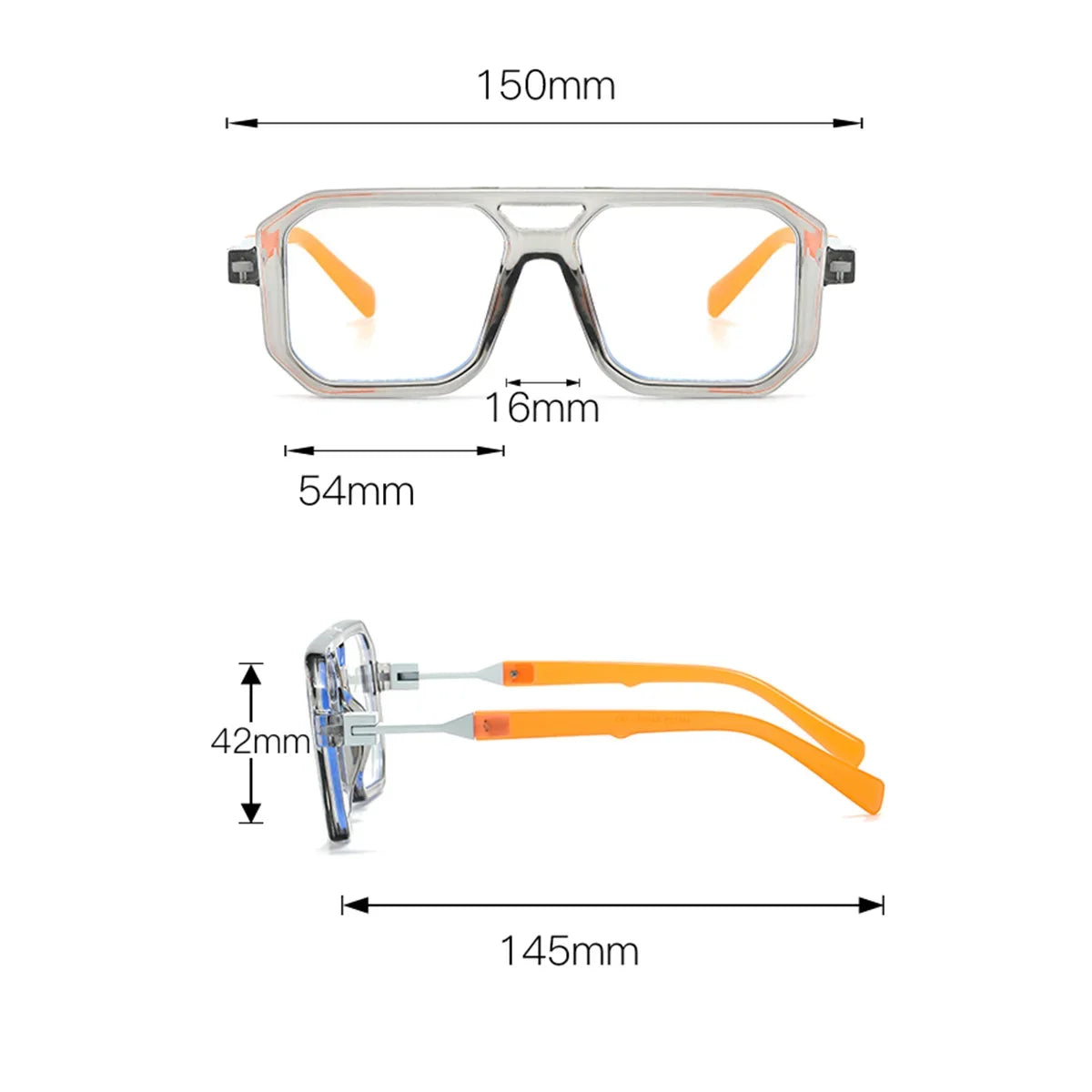 Light Frame Anti Blue Glasses Transparent Black Optical Glasse Women Men Square Eyewear Blocking eyeglasse Spectacle Eyeglass