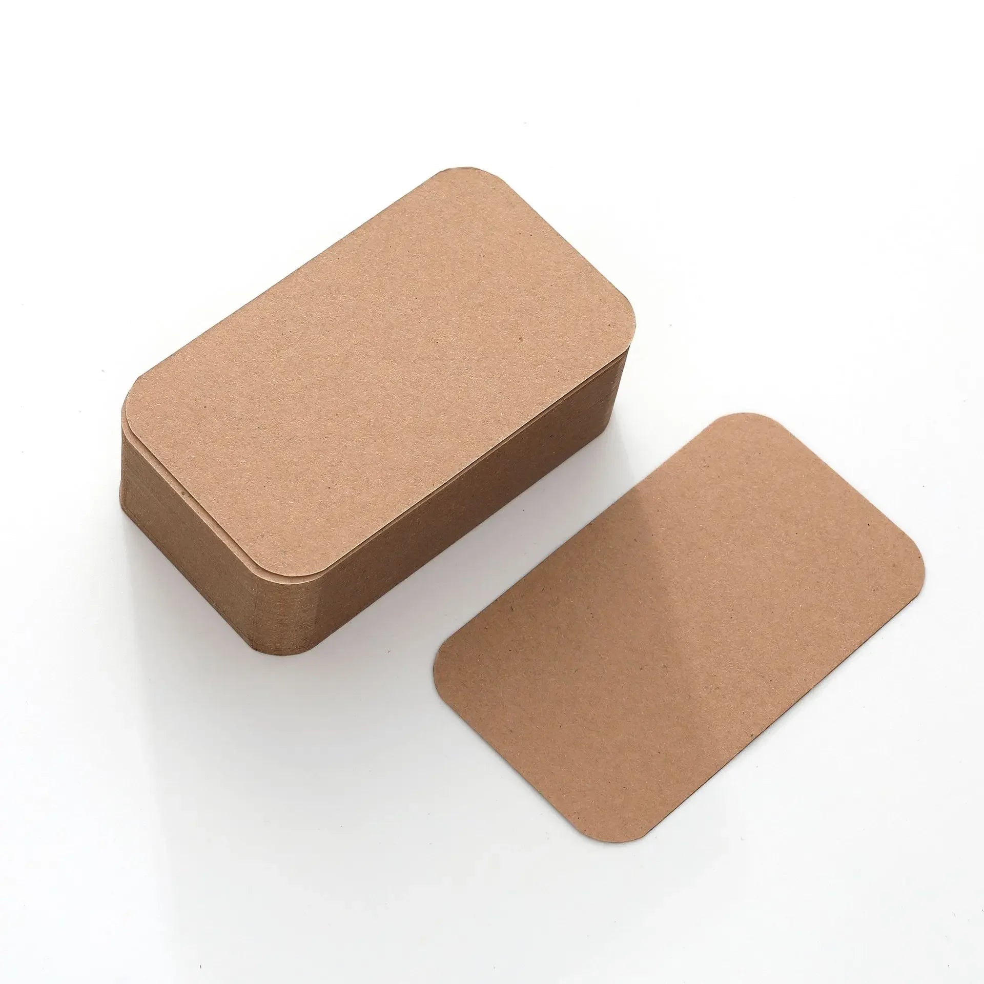100/50/20PCS Color Kraft Paper Card Retro Double Sided Word Card DIY Postcard Gift Greeting Invitation Card Note Message Card