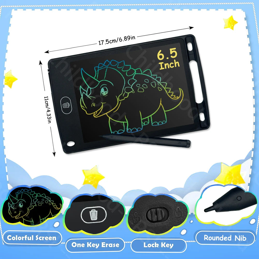 6.5/8.5/10/12 Inch LCD Writing Tablet Electronic Drawing Board Doodle Sketchpad Handwriting Pad Toys for Kids Birthday Gifts 