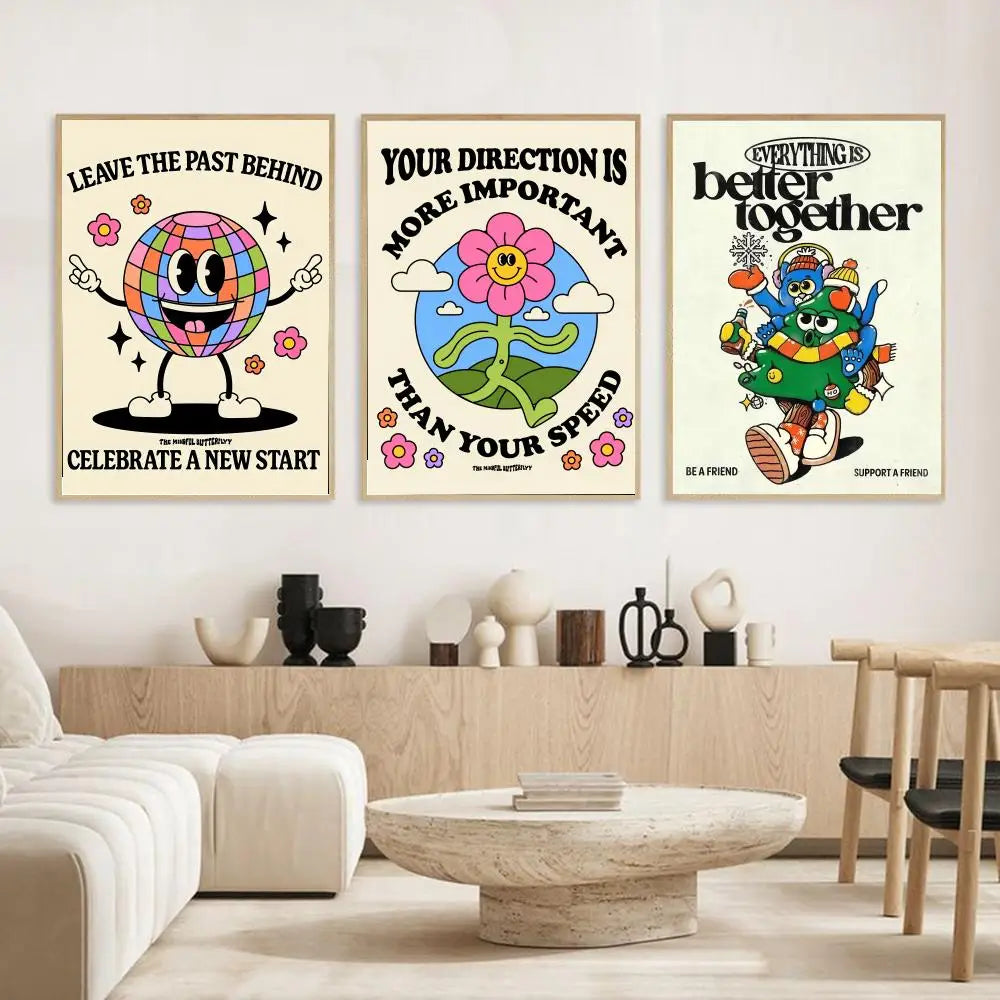 Funny A-Advertise Poster Modern and Elegant Wall Stickers for Home Decor Living Room Dormitory Wall Art