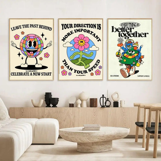 Funny A-Advertise Poster Modern and Elegant Wall Stickers for Home Decor Living Room Dormitory Wall Art