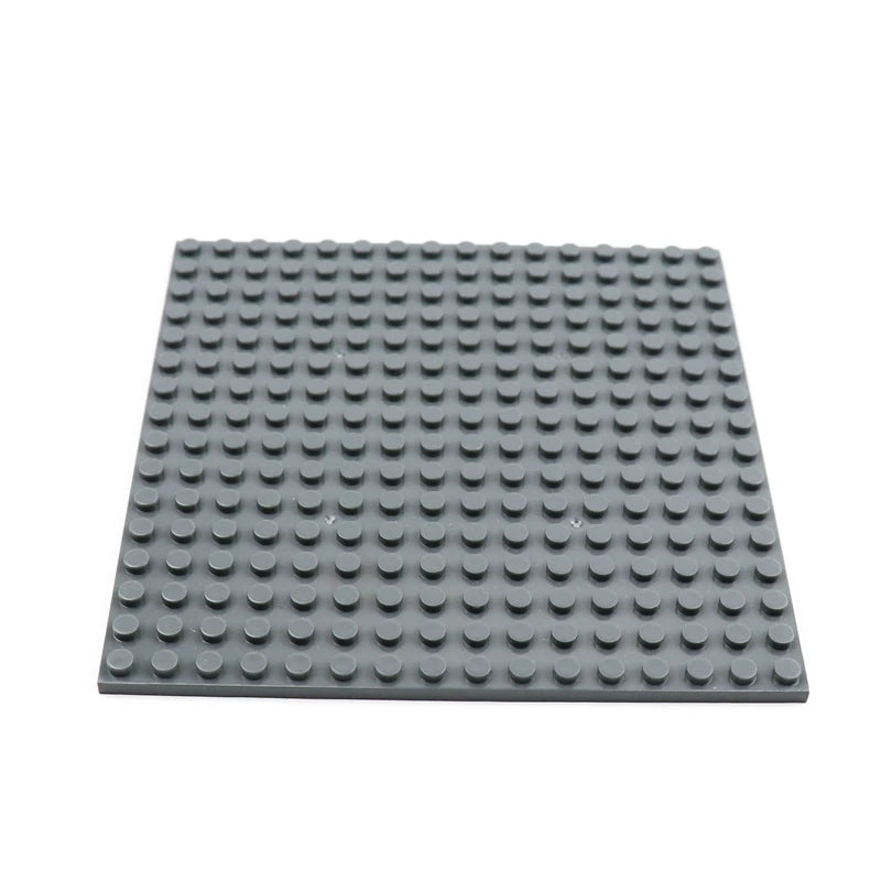 1 Piece 16x16 Double-sided Base Plates MOC Building Blocks Educational Baseplate Compatible with Lego - Item A Dark Grey