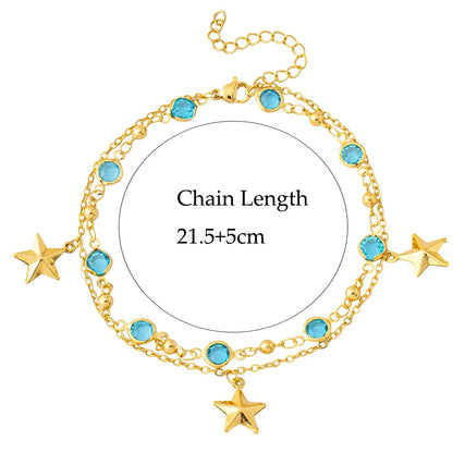 Female Heart Anklets Bracelet Sandals Foot Jewelry Leg New Anklets on Foot Bracelets for Women Leg Chain Jewelry Accessories