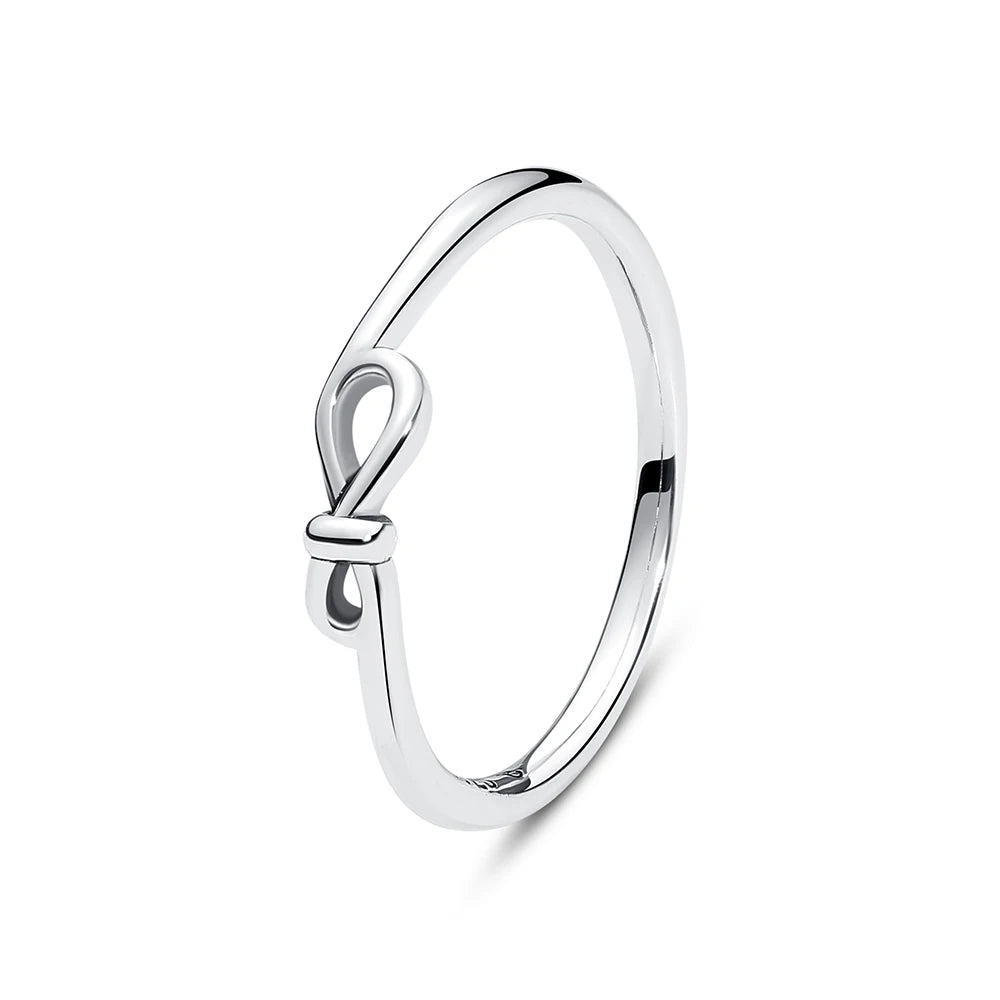 Original 925 Sterling Silver Ring Love Heart Pave CZ Crystal Stackable Rings For Women Wedding Engagement Birthday Gift Jewel