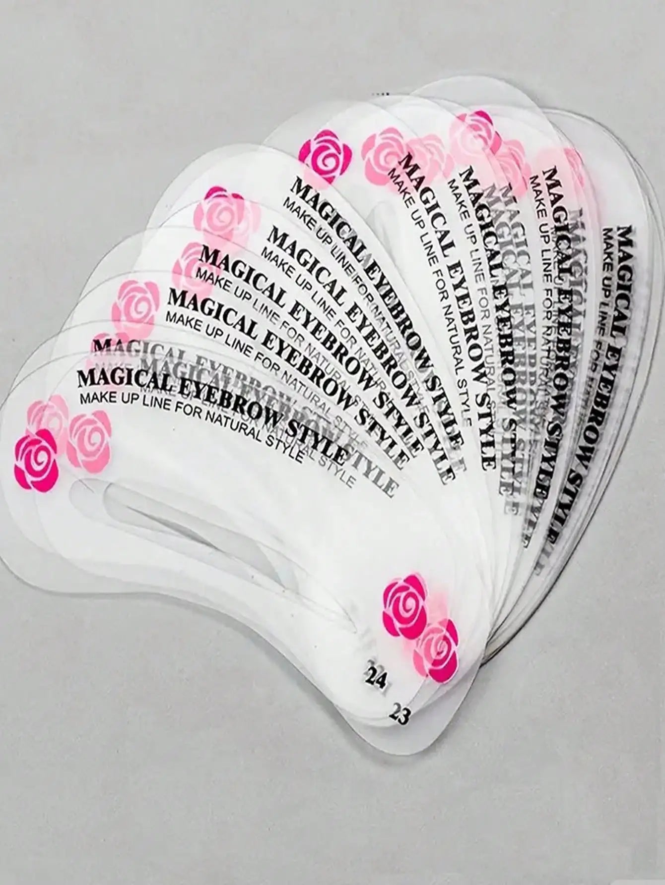 24 Styles Eyebrow Shaping Template Card Female Beauty Suit for Perfect Makeup Application And Beauty Modeling