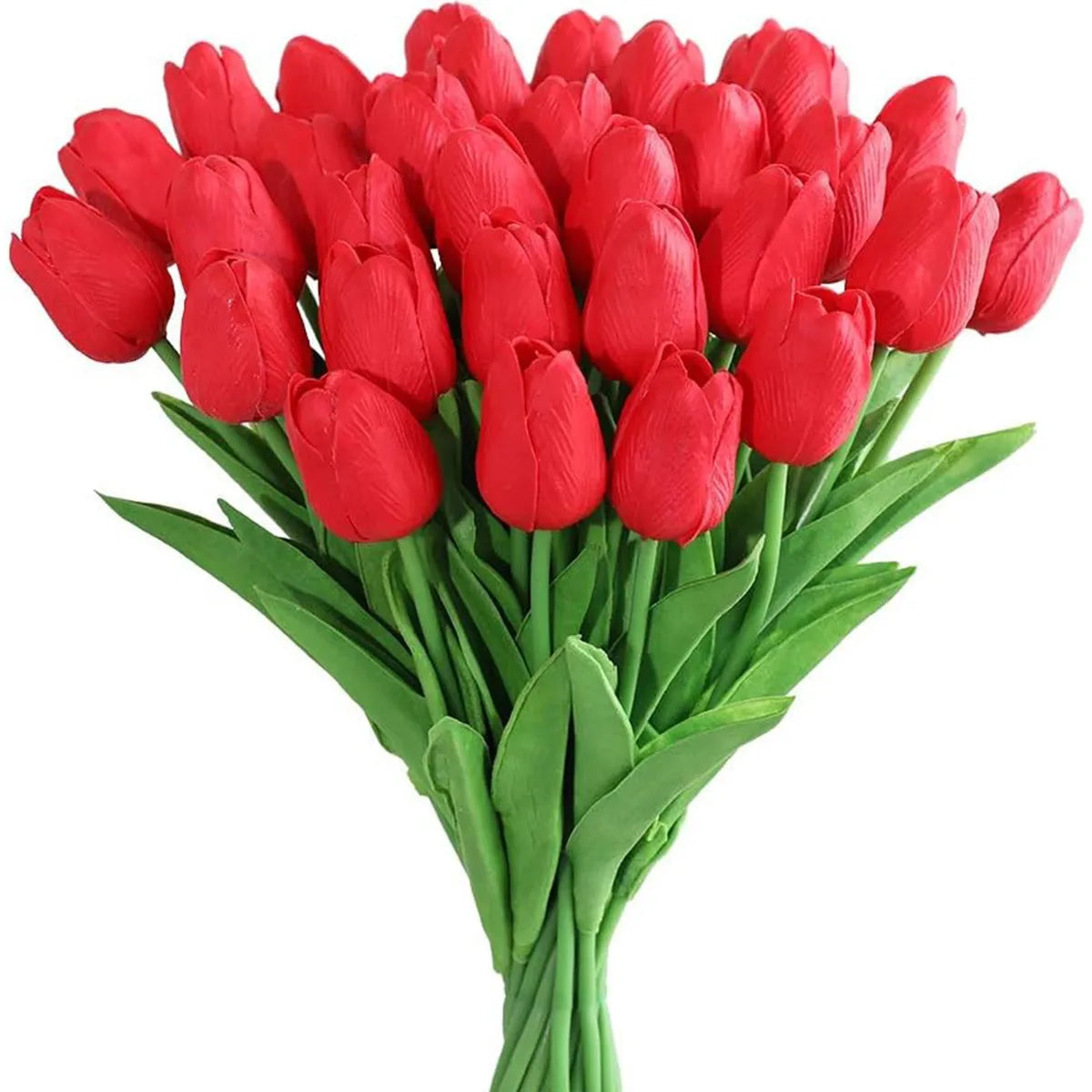 10Pcs Artificial Flower Realistic Touch Tulip Scrapbooking Vase Home Decor Wedding Garden Arch Garland Mother's Day Bouquet d