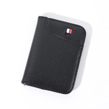 Portable Super Slim Soft Wallet PU Leather Mini Credit Card Wallet Purse Card Holders Men Wallet Thin Small Short Wallets - C