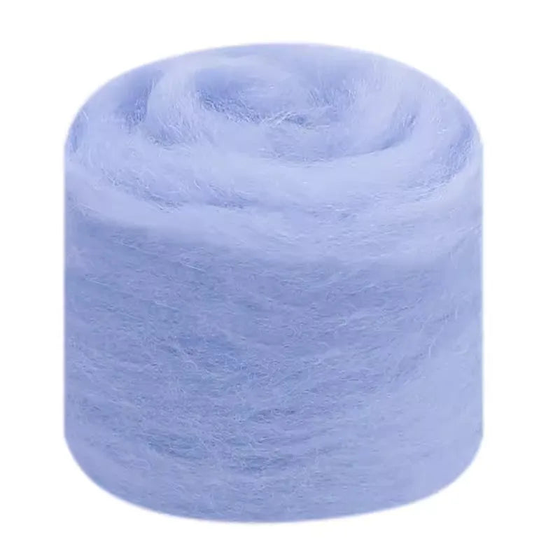 Needle Felting Wool Fibre Wool Roving for DIY Craft Materials, Needle Felt Roving Fabric Felt Craft Toys Handmade Felting Cra