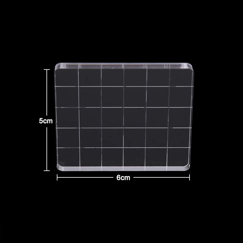 Acrylic Silicone Clear Stamps Block For Scrapbooking DIY Album Cards Decoration Embossing Handle Starter Shape Stamp - 4