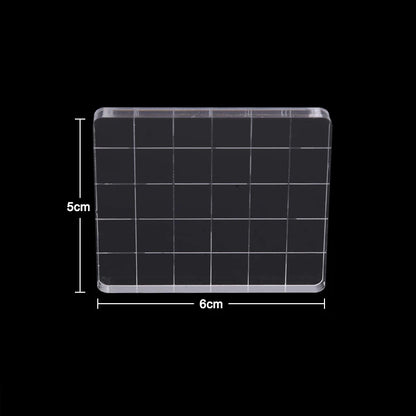 Acrylic Silicone Clear Stamps Block For Scrapbooking DIY Album Cards Decoration Embossing Handle Starter Shape Stamp - 4