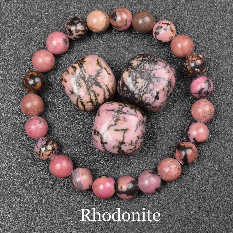 Natural Golden Obsidian Stone Beads Bracelet Men Women Golden Light Rainbow Obsidian Raw Stone Round Bead Natural Energy Jewe