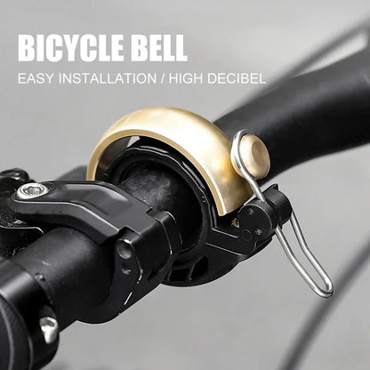 Vintage Bicycle Bell Loud Crisp Folding Mountain Bike Bell Retro Copper Hands Personality Bike Accessories