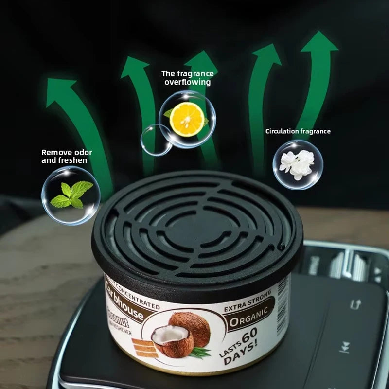 Car Air Fresheners Perfume Car Odor Eliminator Canned Wood Block Long-Lasting Auto Aromatherapy Home Wardrobe Deodorant Suppl