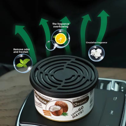 Car Air Fresheners Perfume Car Odor Eliminator Canned Wood Block Long-Lasting Auto Aromatherapy Home Wardrobe Deodorant Suppl