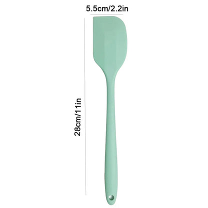 Silicone cream spatula Non-stick butter spatula Heat-resistant kitchen baking tools DIY cake baking tools - F03L-Green