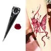 Tattoo Stickers English Word Waterproof Long Lasting Realistic Transfer Temporary Black Letters Feather Body Art For Men Wome