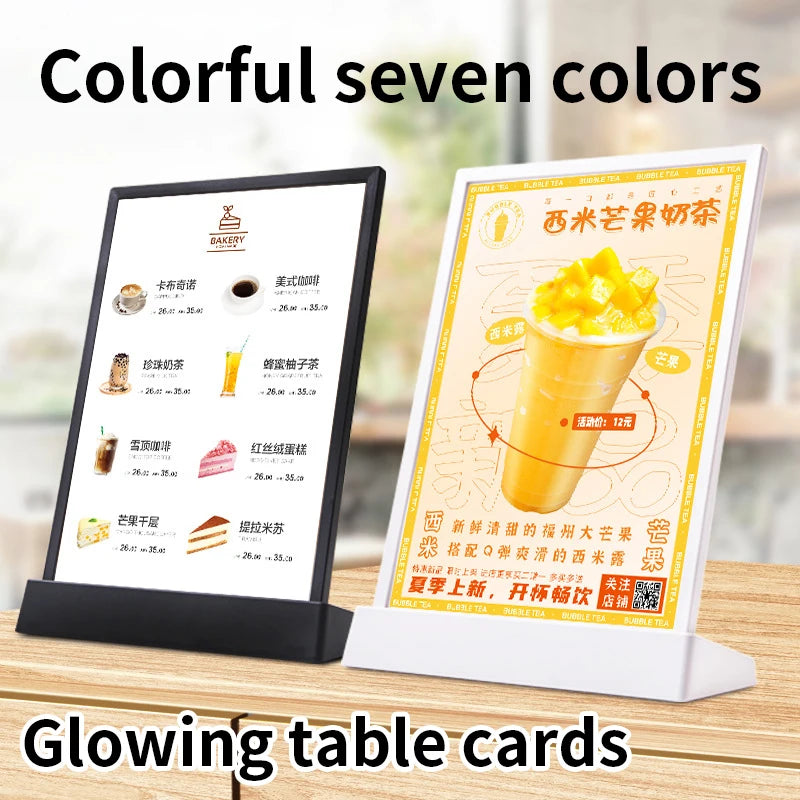 Brand new LED lightbox commercial LED light logo advertising lighting LED poster menu display A4 customization