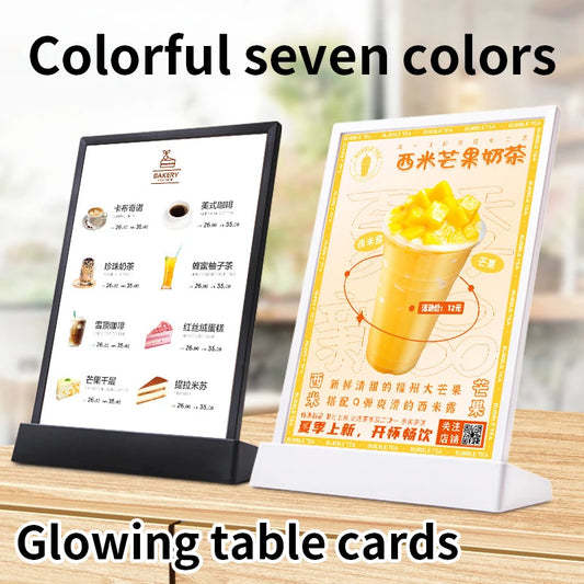 Brand new LED lightbox commercial LED light logo advertising lighting LED poster menu display A4 customization