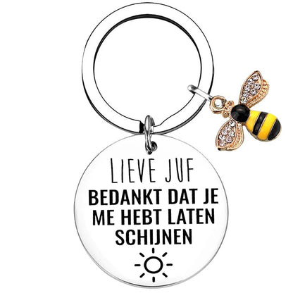 Dutch liefste juf Teacher Gifts for Women Teacher Keychain Teacher Appreciation Gifts thank You Gifts for Teachers - 22