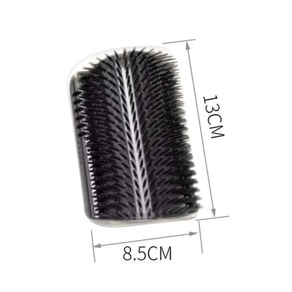Massage Pet Cat Brush Corner Scrape Hair Removal Beauty Clean Corner Brush Removable Scratcher Comb for Kitten Cat - black