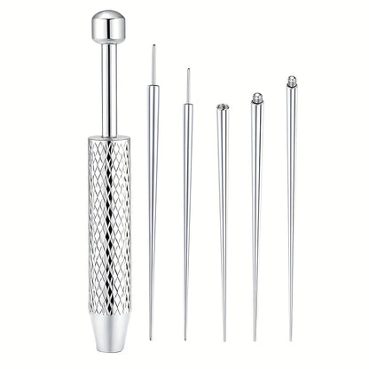 14/16/18G Titanium Curved Taper Insertion Pin Tool Internal Thread Piercing Kit For Tragus Helix Lip Nose Piercing Jewelry