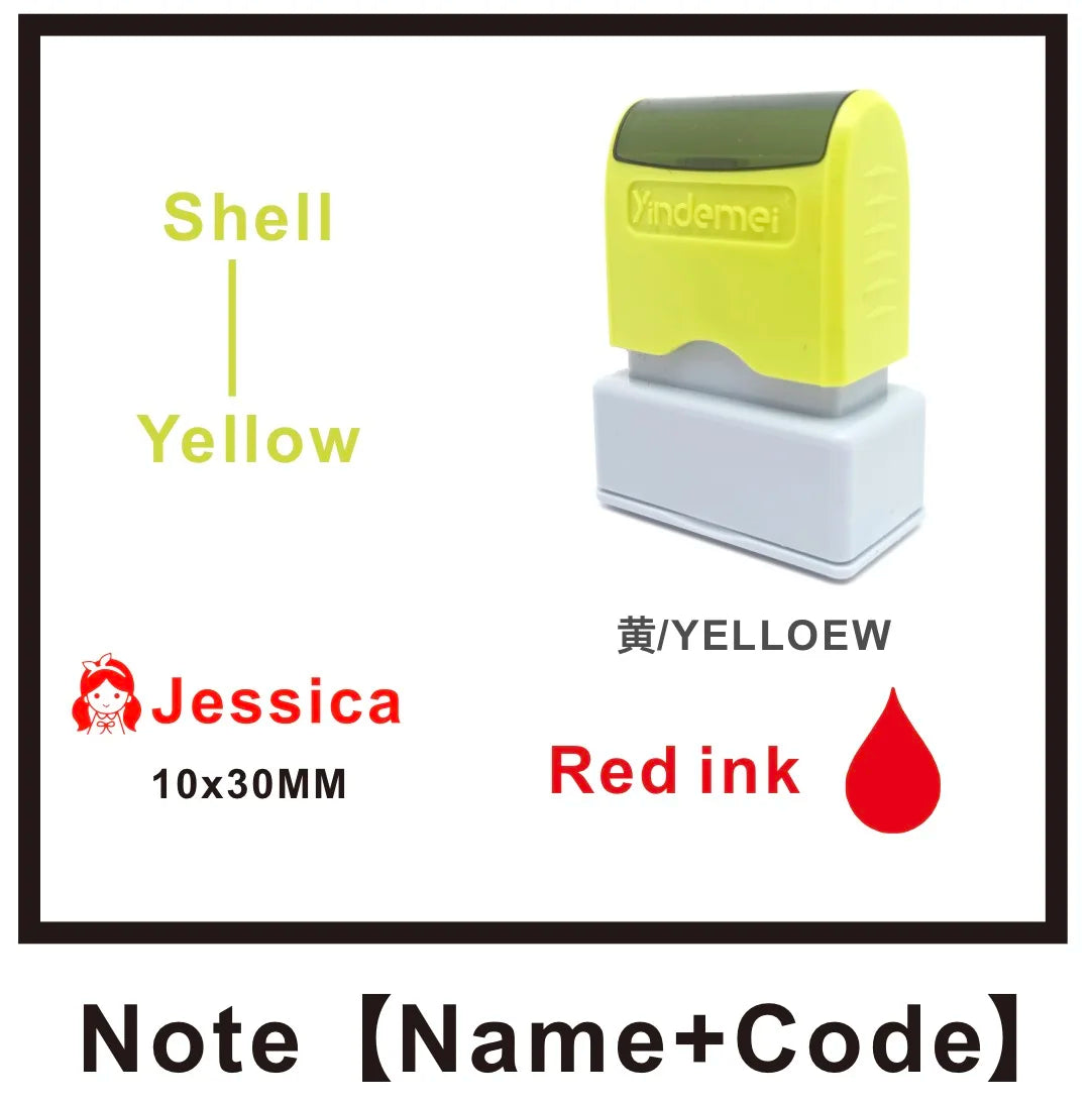 Custom Teacher Name Ink Stamp Signature Calligraphy Selfing-Inking Personalized Letter Stamp For School Student - 11