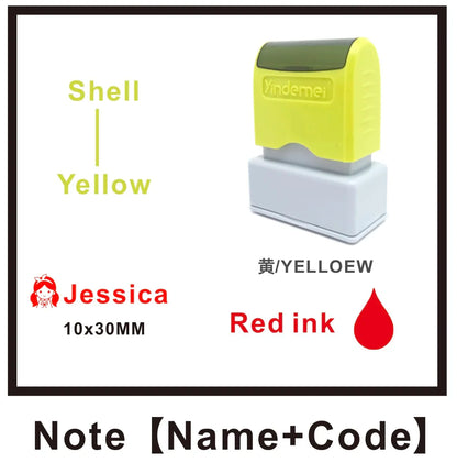 Custom Teacher Name Ink Stamp Signature Calligraphy Selfing-Inking Personalized Letter Stamp For School Student - 11