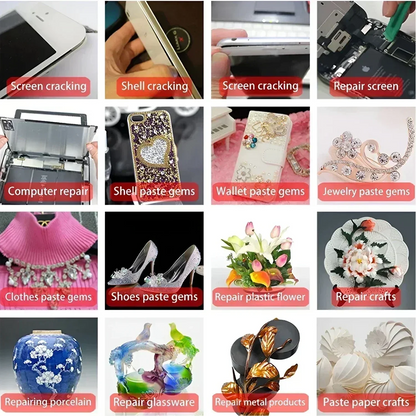 B7000/E8000 Adhesive (15/110g) for Mobile Phones, Jewelry, Metal, Plastic, Toys, and Shoes – Waterproof and Transparent